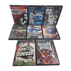Lot of 8 Popular Sony PlayStation 2 PS2 Games 7 Are Complete All Tested And Work